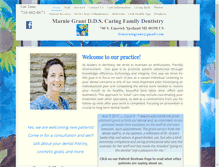 Tablet Screenshot of drmarniegrant.com